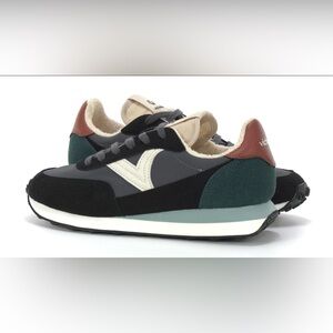 Victoria Astro stylish Nylon Women's Sneakers in Black, Green & Teal size 39